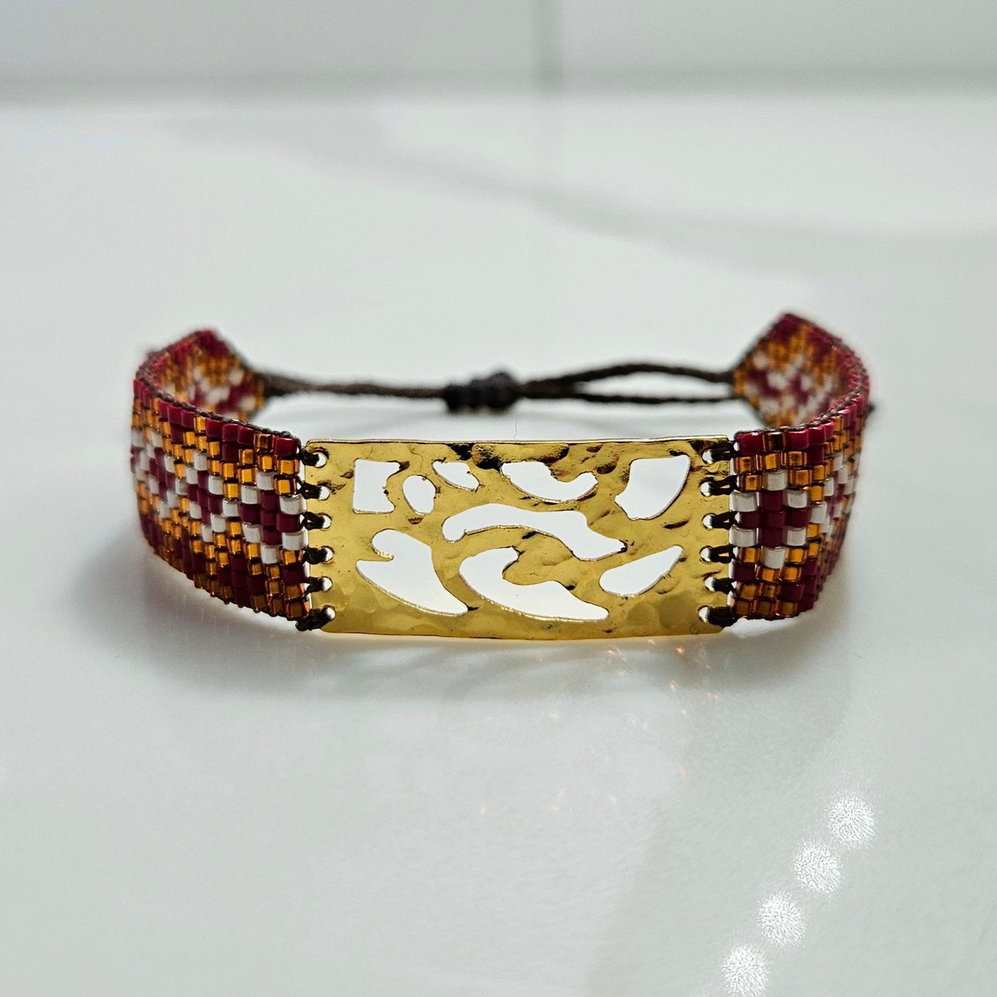 Bracelet "Fusion Bohème" Miyuki - Pièce Unique