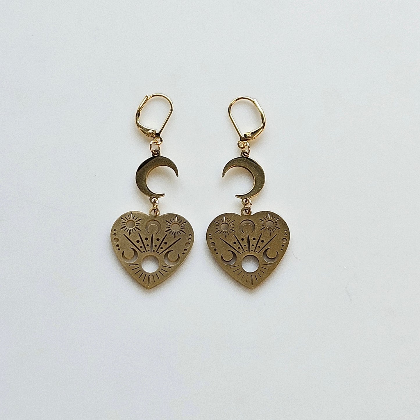 Boucles d'Oreilles Célestes Or