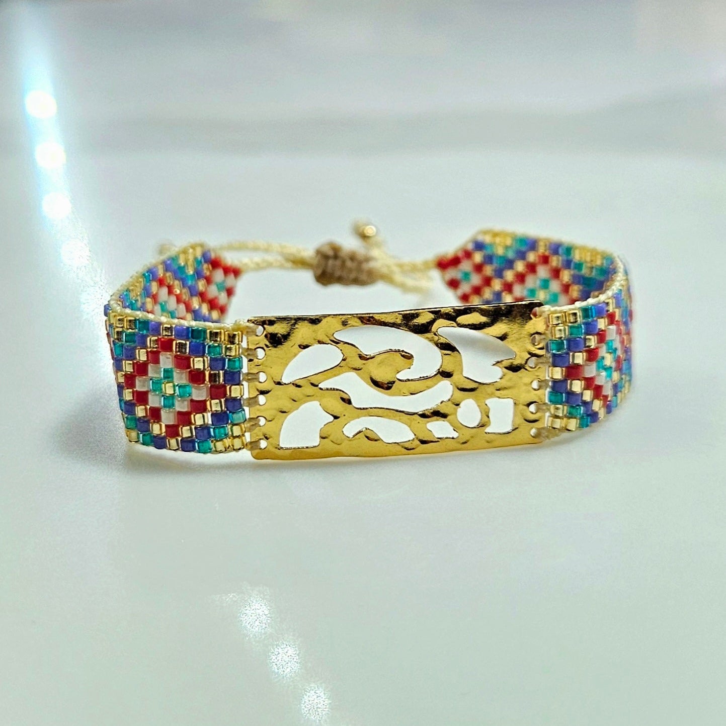 Bracelet "Mosaïque Bohème" Miyuki - Pièce Unique