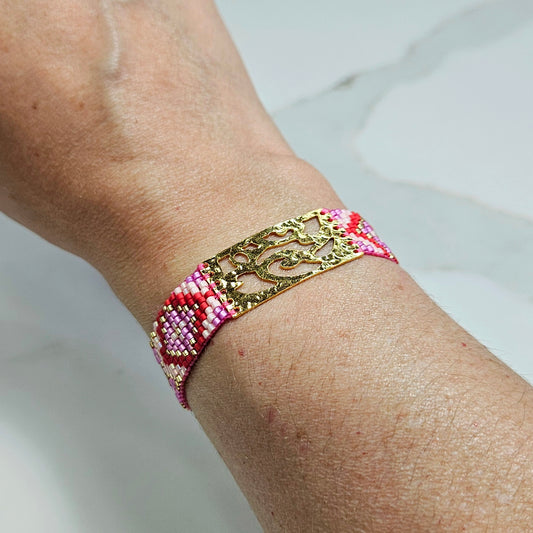 Bracelet "Rose des Vents" Miyuki - Pièce Unique