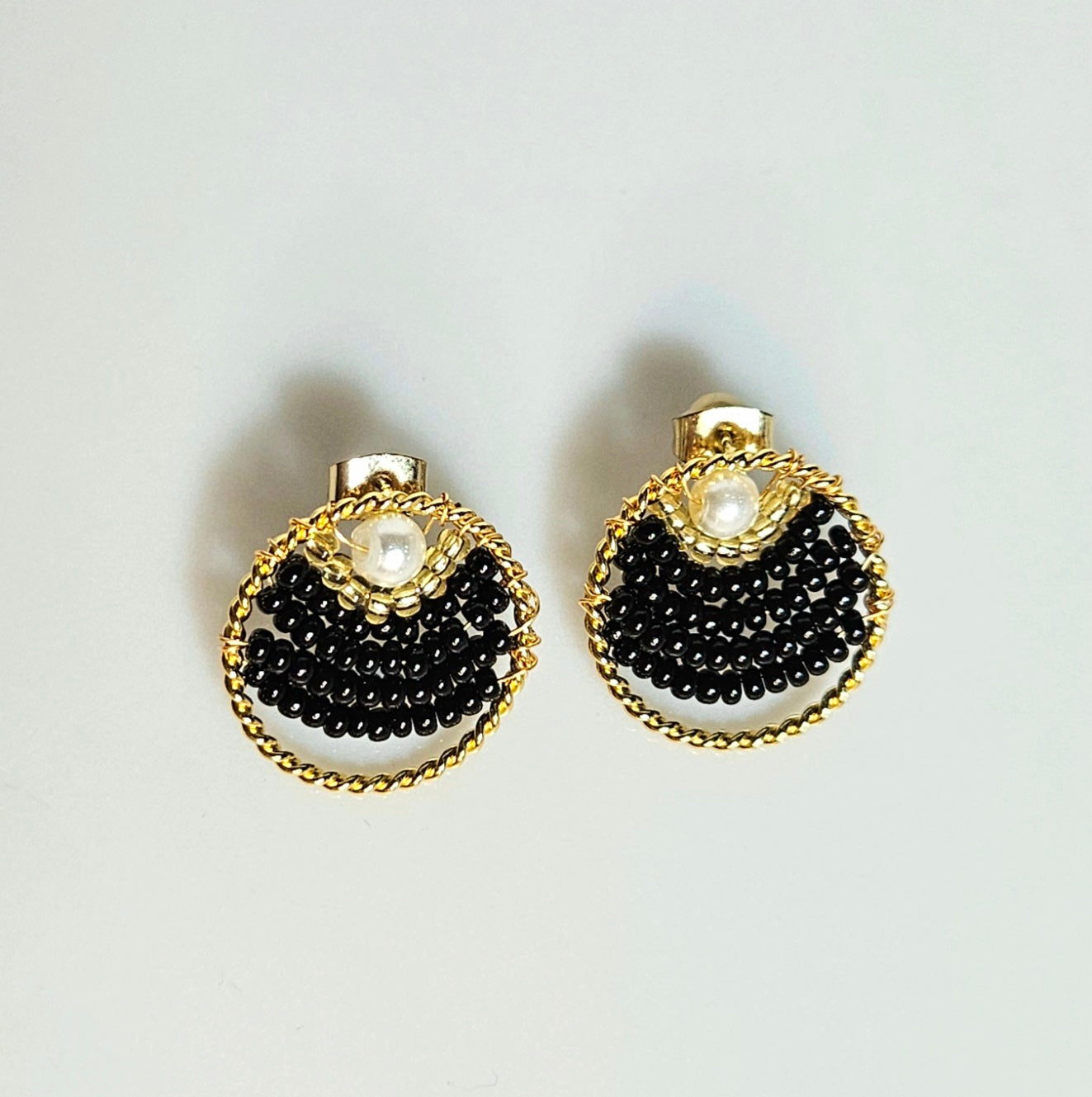 Boucles d'Oreilles Nuit Étoilée - Pièce unique