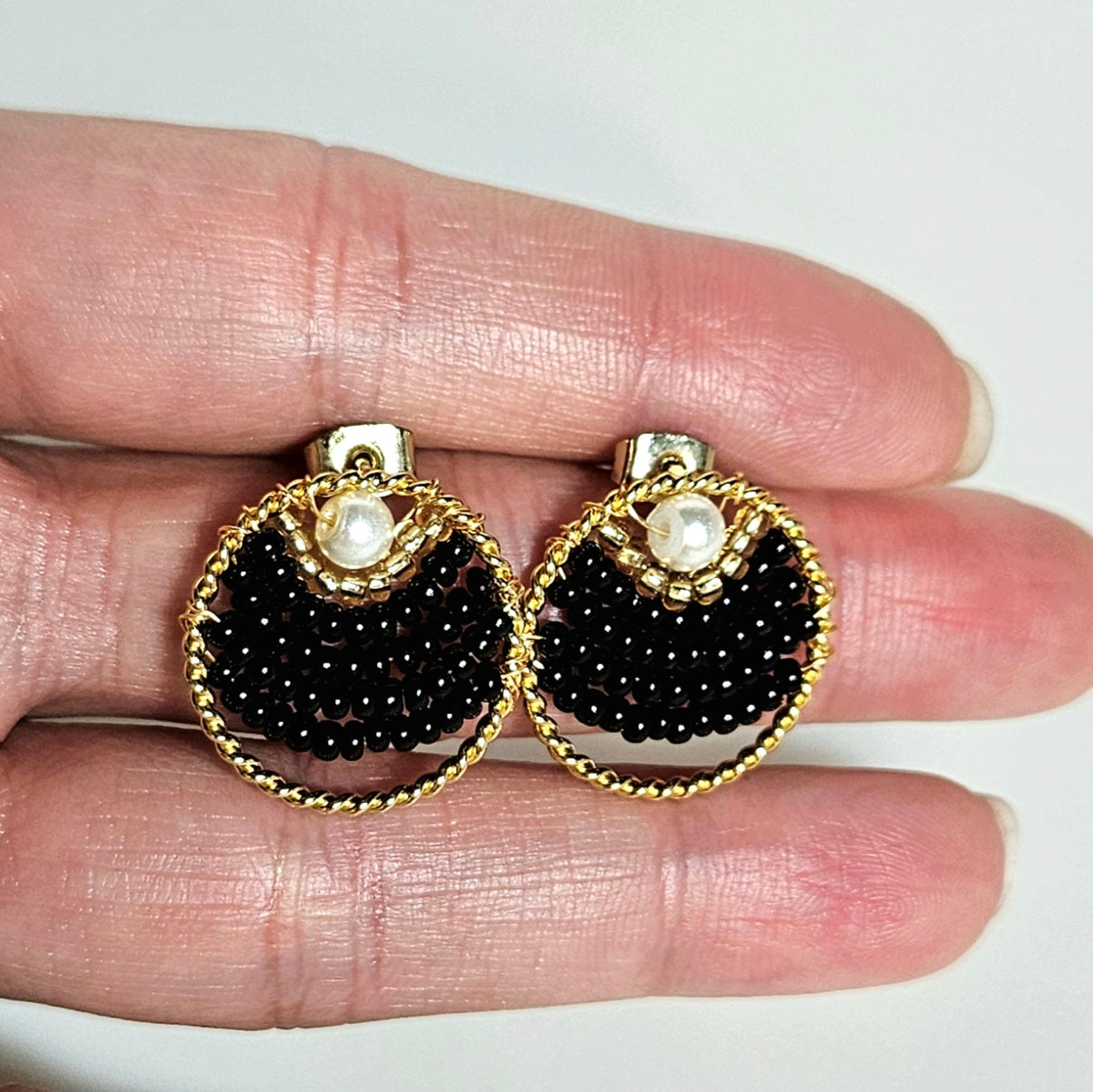 Boucles d'Oreilles Nuit Étoilée - Pièce unique