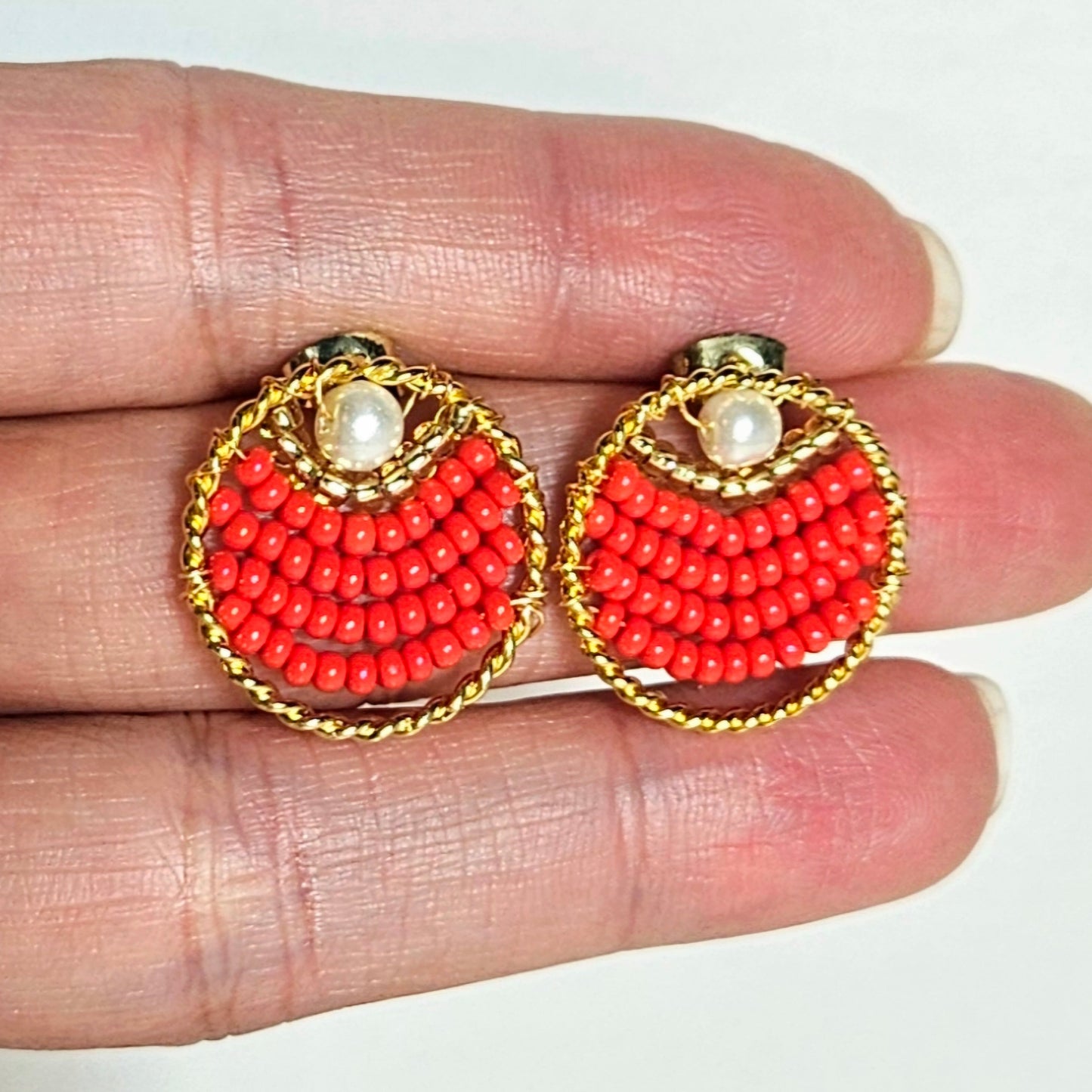 Boucles d'Oreilles Flamenco Scintillant - Pièce unique