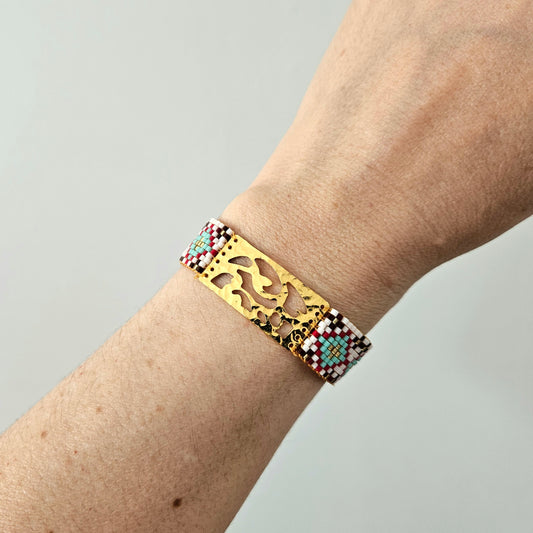Bracelet "Esprit Tribal" Miyuki - Pièce Unique