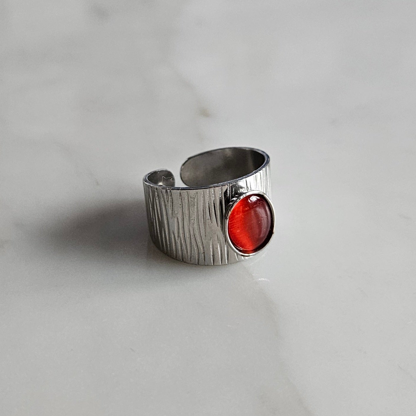 L'Œil de Chat Mystique (Bague Ajustable) - Pièces uniques