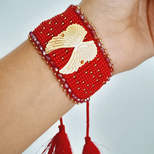 Bracelet "Ailes Protectrices" Ajustable - Pièces uniques